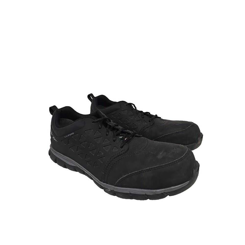 Reebok Work Men’s Sublite Safety Cushion Work Shoes IB4053 Black/Grey Size 10.5W